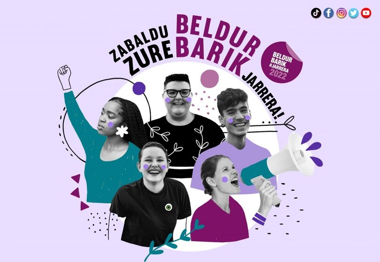 12 eta 20 urte arteko gazteentzako 'Beldur Barik' ikus-entzunezko lehiaketaren edizio berria martxan da 12 eta 20 urte arteko gazteentzako 'Beldur Barik' ikus-entzunezko lehiaketaren edizio berria martxan da