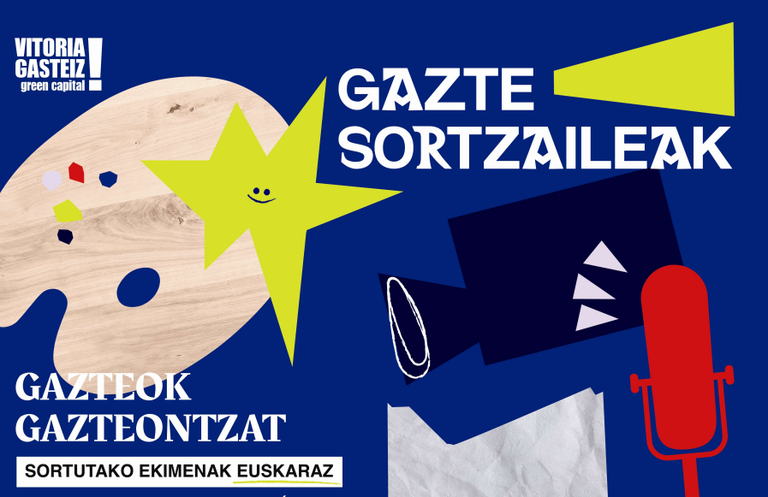 16 eta 35 urte bitarteko gazte arabarrei zuzendutako 'Gazte Sortzaileak' beka eskatzeko epea ireki dute