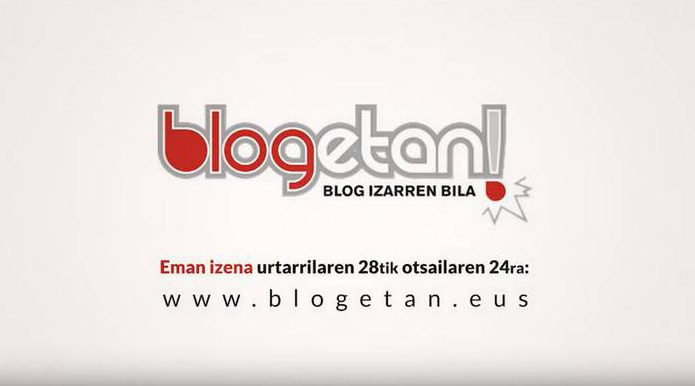 “Blogak testutik harago” jardunaldia, Blogetan lehiaketa ixteko “Blogak testutik harago” jardunaldia, Blogetan lehiaketa ixteko