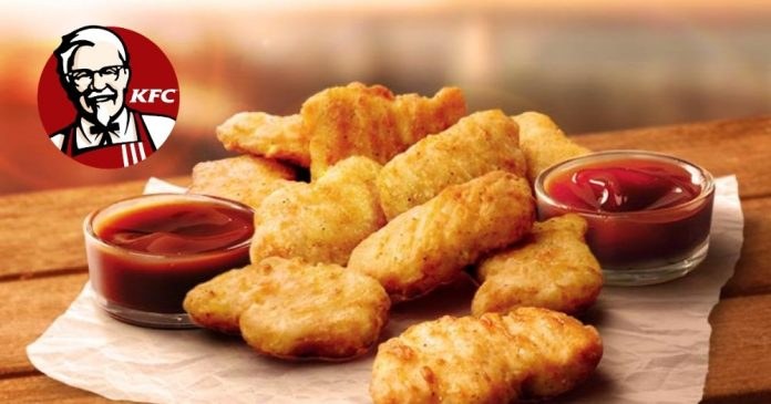 3D bioinprimatzaile batekin egindako oilasko nuggets-ak merkaturatuko ditu KFC-k. 3D bioinprimatzaile batekin egindako oilasko nuggets-ak merkaturatuko ditu KFC-k.