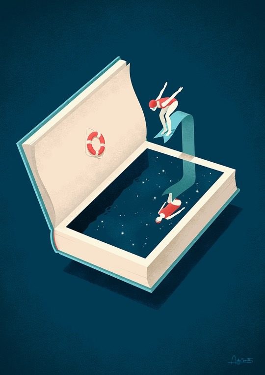 Illustrations-about-books-Andrea-De-Santis-Dive-into-a-good-book-540x763.jpg