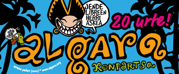 Algara Konpartsaren 20. urteurrena ez duzu galdu nahi! Algara Konpartsaren 20. urteurrena ez duzu galdu nahi!
