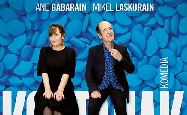 Ane Gabarain eta Mikel Laskurain aktoreen 'Koittauak' antzezlana Donostian