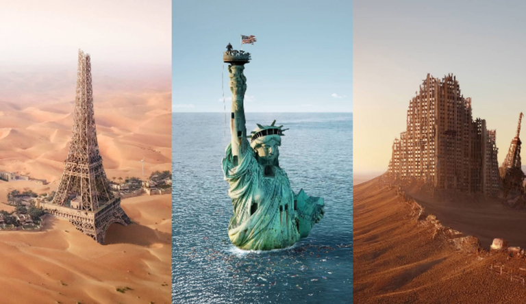 Argazkilari batek apokalipsi klimatikoaren osteko mundua erakusten digu