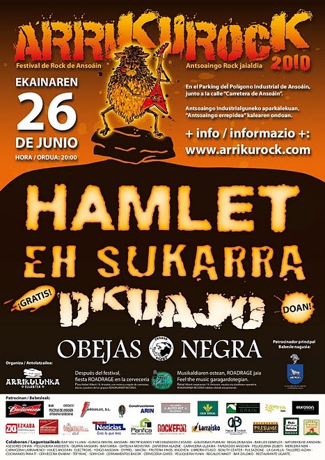 Arrikurrock, larunbatean Arrikurrock, larunbatean