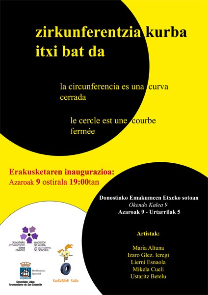 Artista gazte feministen lanak, ikusgai Donostian Artista gazte feministen lanak, ikusgai Donostian