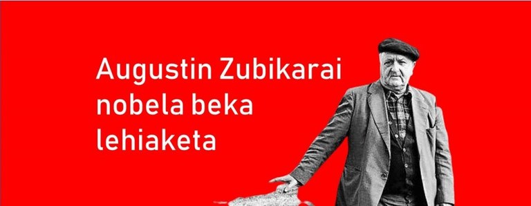 Augustin Zubikarai nobela sortzeko bekarako deialdia Augustin Zubikarai nobela sortzeko bekarako deialdia