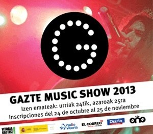 Azaroaren 25era bitarte, eman izen Gazte Music Show-n Azaroaren 25era bitarte, eman izen Gazte Music Show-n
