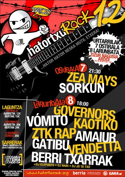 Badator Hatortxu Rock 12! Badator Hatortxu Rock 12!