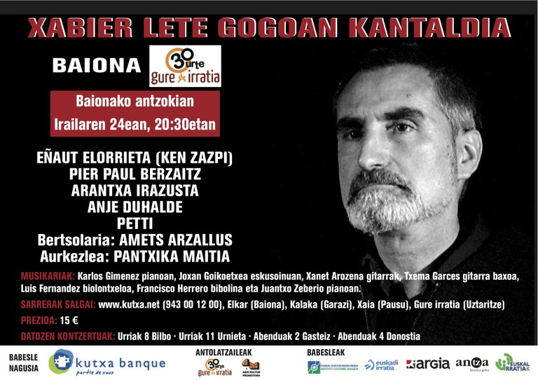 Baionan Xabier Lete Gogoan Baionan Xabier Lete Gogoan