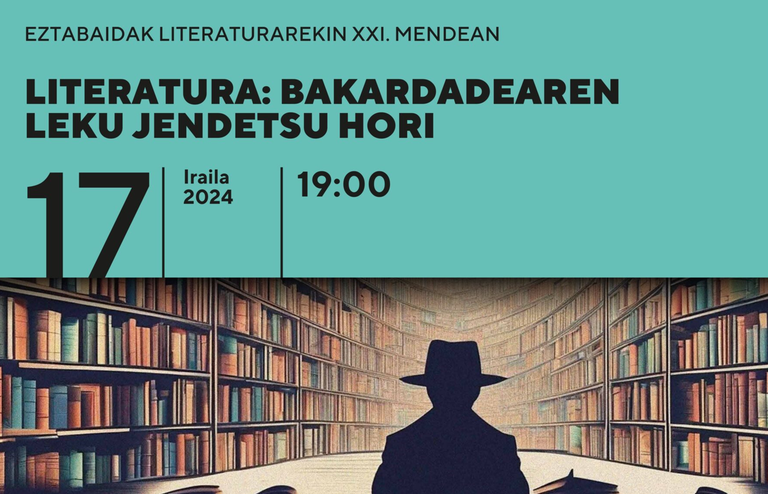 Bakardade literarioari buruz arituko dira Iban Zaldua eta Ana Malagon, Bilbon Bakardade literarioari buruz arituko dira Iban Zaldua eta Ana Malagon, Bilbon