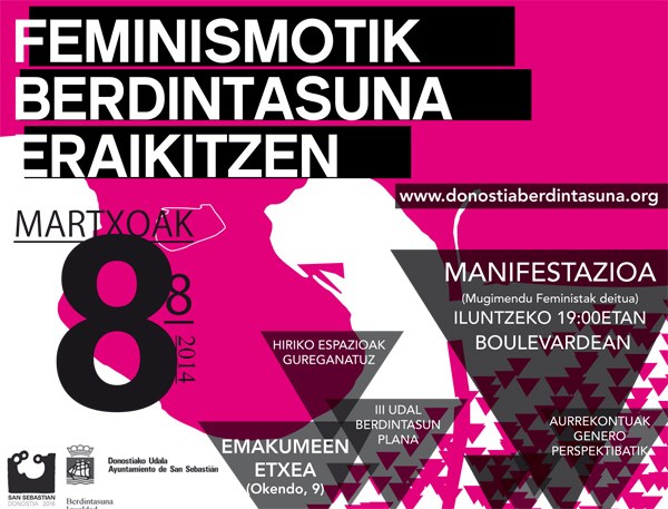 Berdintasunaren alde lan egin dutenei aitortza Berdintasunaren alde lan egin dutenei aitortza