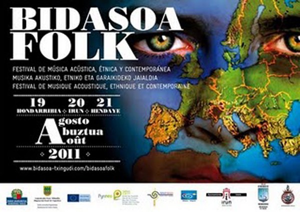 Bidasoa Folk musika jaialdia, abuztuko hirugarren asteburuan Bidasoa Folk musika jaialdia, abuztuko hirugarren asteburuan