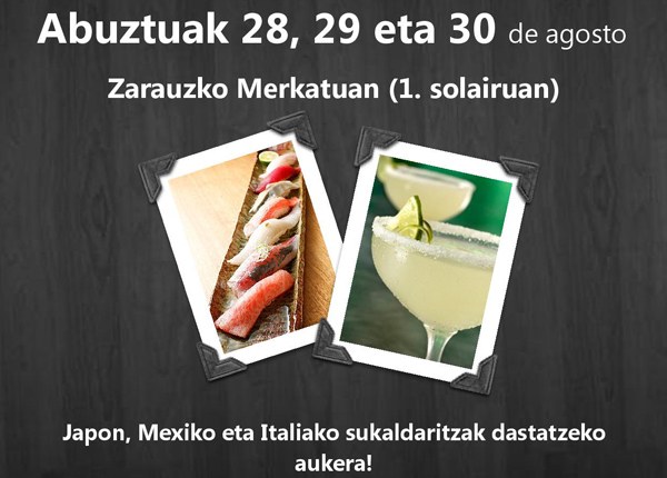 Bihartik aurrera, Jardunaldi Gastrokulturalak Zarautzen Bihartik aurrera, Jardunaldi Gastrokulturalak Zarautzen