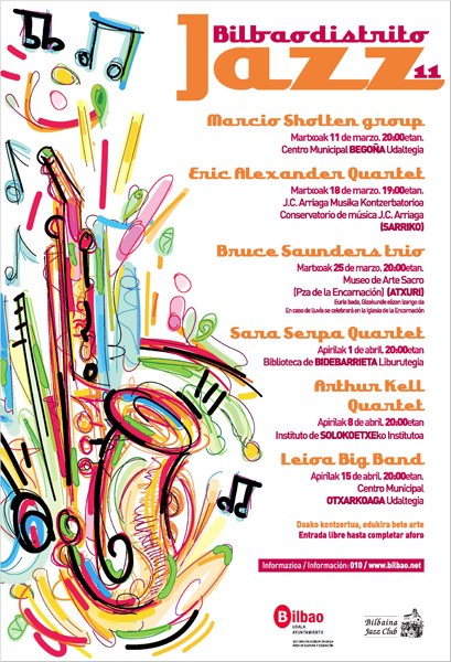 Bilbao Distrito Jazz egitarauaren XII. ekitaldia hasiko da ostiralean Bilbao Distrito Jazz egitarauaren XII. ekitaldia hasiko da ostiralean