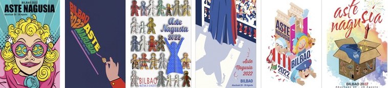 Bilboko Aste Nagusiko kartel finalisten artean bozkatzeko aukera dute herritarrek