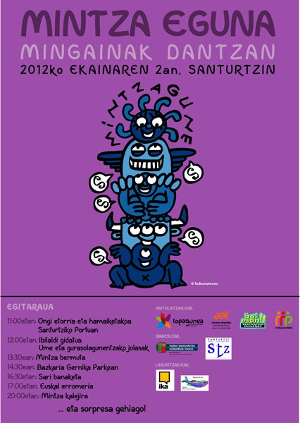 Datorren asteburuan, Mintza Eguna Santurtzin Datorren asteburuan, Mintza Eguna Santurtzin