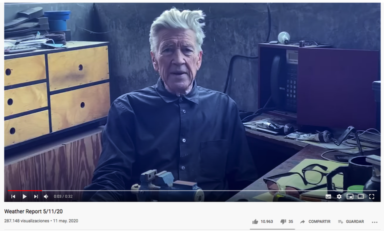David Lynch-en esperimentu berria: egunero, eguraldiaren partea ematea David Lynch-en esperimentu berria: egunero, eguraldiaren partea ematea