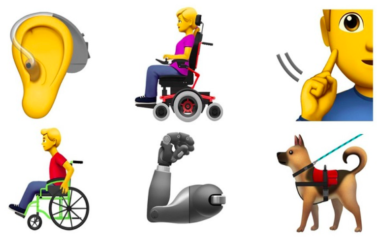 Desgaitasuna irudikatzeko emojiak sortu dituzte Desgaitasuna irudikatzeko emojiak sortu dituzte