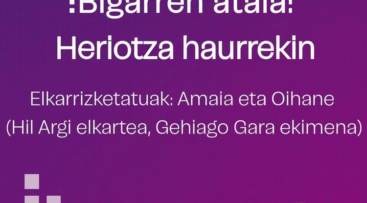 [DOLUM(U)INAK] BIGARREN ATALAREN AURRERAPENA: HIL ARGI ELKARTEA