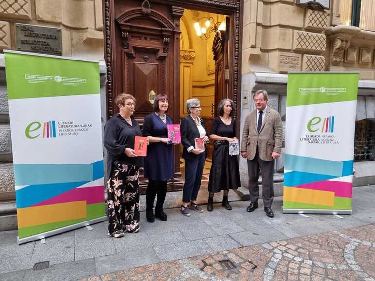 Edurne Portela, Koro Navarro, Irati Jimenez eta Teresa Maldonadori egingo diete aitortza Euskadi Literatura Sarietan Edurne Portela, Koro Navarro, Irati Jimenez eta Teresa Maldonadori egingo diete aitortza Euskadi Literatura Sarietan