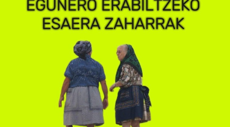 EGUNEROKOTASUNEAN ERABILTZEKO ESAERA ZAHARRAK