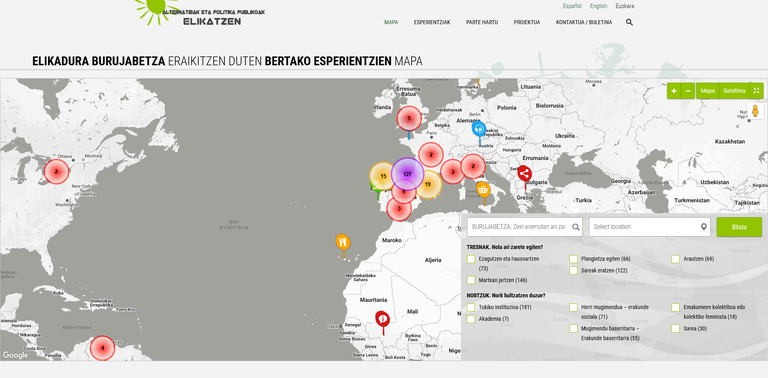 ELIKADURA BURUJABETZA ERAIKITZEN DUTEN BERTAKO ESPERIENTZIEN MAPA; bozkatu! ELIKADURA BURUJABETZA ERAIKITZEN DUTEN BERTAKO ESPERIENTZIEN MAPA; bozkatu!