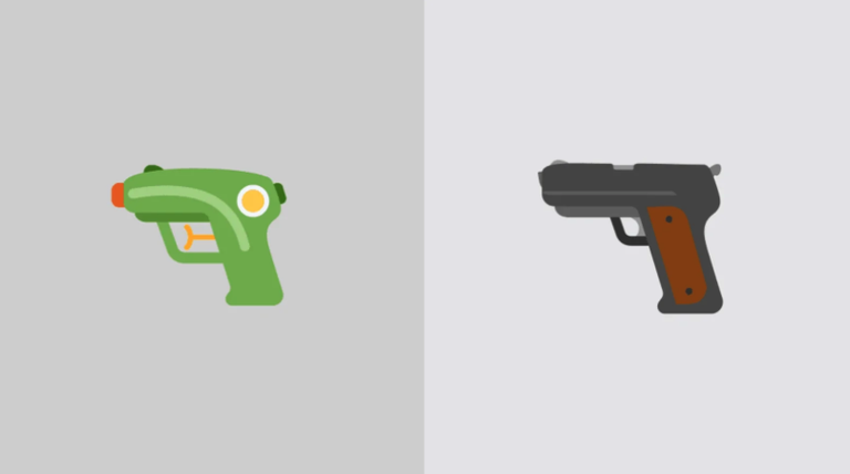 Elon Musk-ek X sare sozialean, ur-pistolaren "emoji"-a errebolberrarenagatik aldatu du