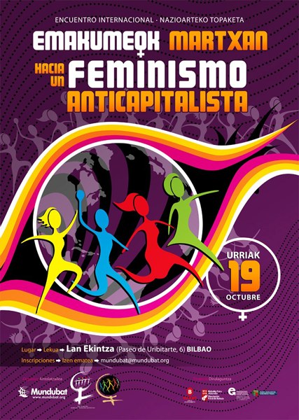Emakumeen Mundu Martxako komite bat Euskal Herrian da egunotan Emakumeen Mundu Martxako komite bat Euskal Herrian da egunotan