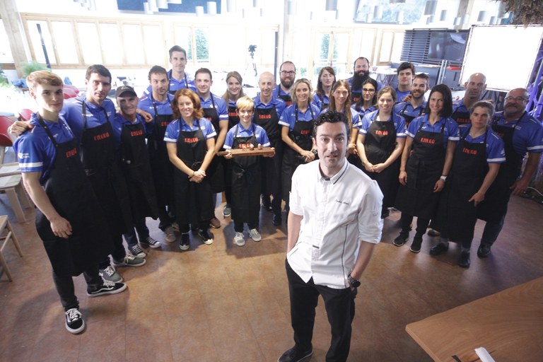 Eneko Atxak diseinatutako menu olinpikoak Basque Teamentzat Eneko Atxak diseinatutako menu olinpikoak Basque Teamentzat