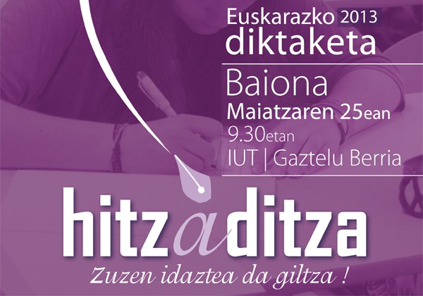 Erakutsi zure zuzentasun ortografikoa! Erakutsi zure zuzentasun ortografikoa!
