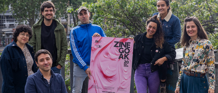 Estela Osorio bilbotarrak diseinatu du Zinegoak jaialdiaren irudia Estela Osorio bilbotarrak diseinatu du Zinegoak jaialdiaren irudia