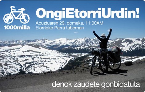 Etxera iristear, "ametsetako bidaia errealitate bihurtuta" Etxera iristear, "ametsetako bidaia errealitate bihurtuta"
