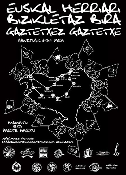 Euskal Herria gaztetxez gaztetxe, eta bizikletaz! Euskal Herria gaztetxez gaztetxe, eta bizikletaz!