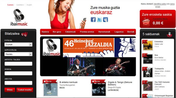 Euskal Herrian sortutako 17.000 abesti baino gehiago eskuragarri daude IBAIMUSICen Euskal Herrian sortutako 17.000 abesti baino gehiago eskuragarri daude IBAIMUSICen