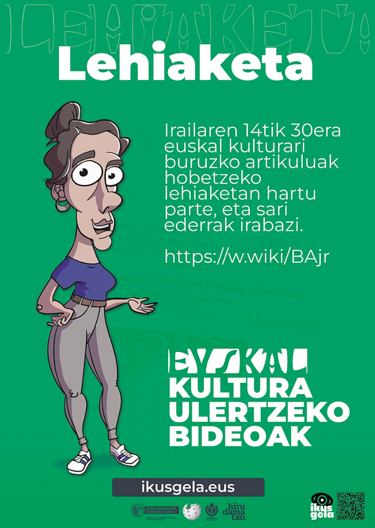 Euskal kulturari buruzko artikuluak hobetzeko lehiaketa Wikipedian