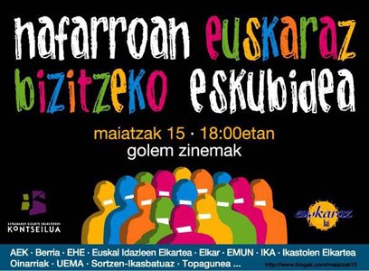 Euskaltzaleok, larunbatean Iruñera! Euskaltzaleok, larunbatean Iruñera!