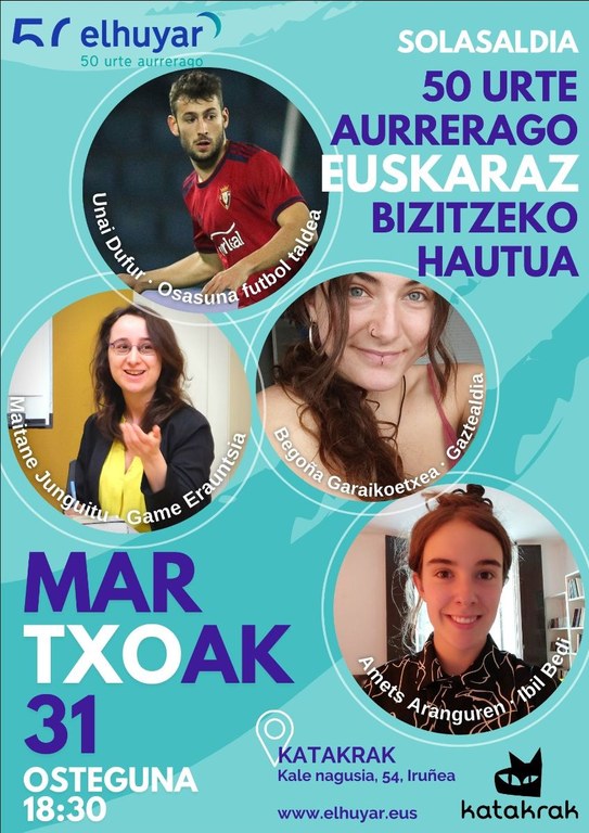 Euskaraz bizitzeko hautuaren inguruko solasaldia egingo dute Iruñean