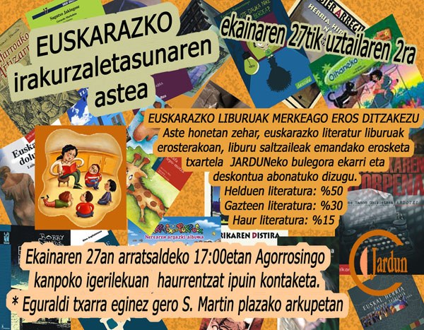 Euskaraz irakurtze maite dutenen astea Euskaraz irakurtze maite dutenen astea