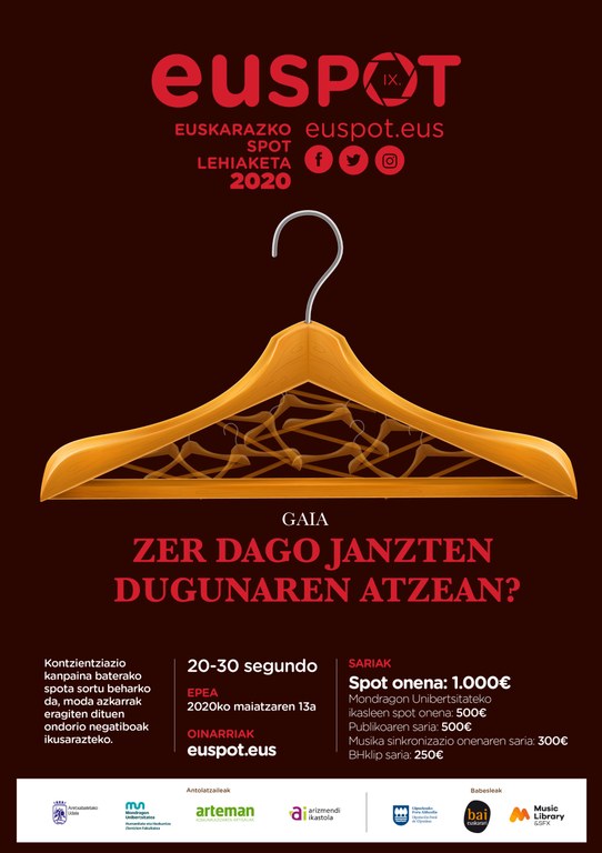 EUSPOT lehiaketaren bederatzigarren edizioa aurkeztu da EUSPOT lehiaketaren bederatzigarren edizioa aurkeztu da