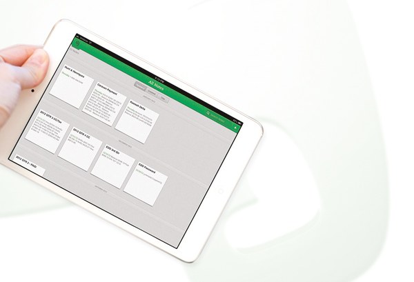 Evernote. Oharrak gordetzen dituen elefantea Evernote. Oharrak gordetzen dituen elefantea