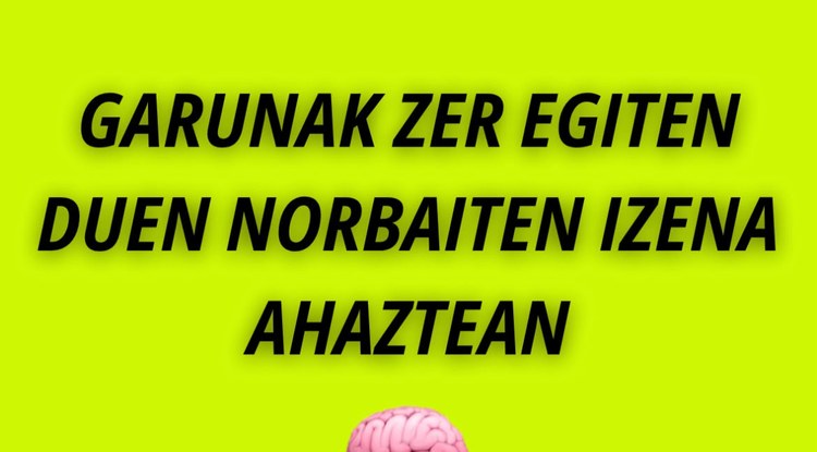 [EZ DUZU SINISTUKO, BAINA...] GARUNAK ZER EGITEN DUEN NORBAITEN IZENA AHAZTEAN