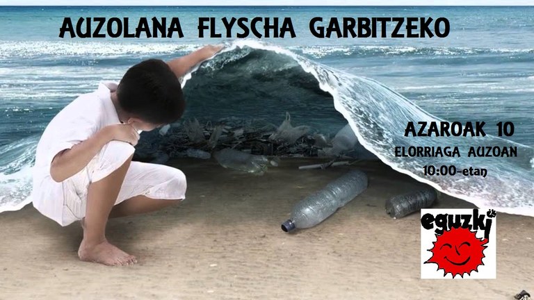 Flyscheko plastikoak garbitzen lagunduko? Flyscheko plastikoak garbitzen lagunduko?