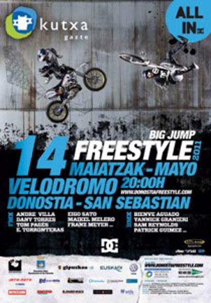 Freestyle-a itzuliko da Euskal Herrira maiatzaren 14an Freestyle-a itzuliko da Euskal Herrira maiatzaren 14an