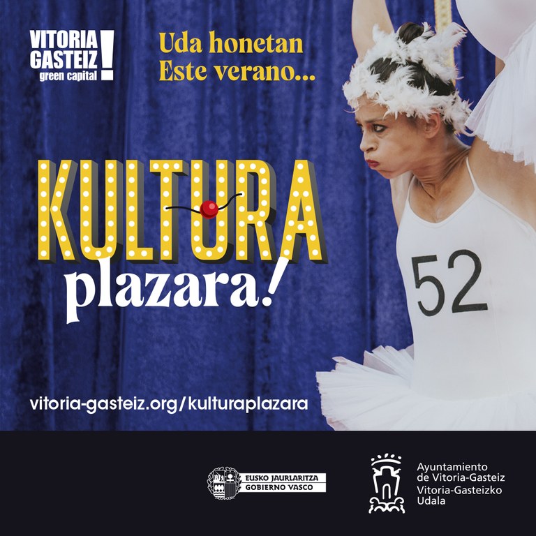 Gasteizko 'Kultura Plazara!' programak hamahiru ikuskizun antolatu ditu uztailean eta abuztuan