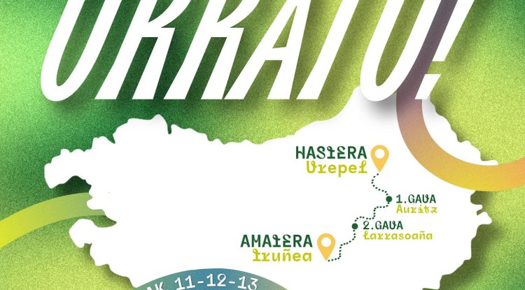 Gazte Euskaltzaleen Sareak Urepeletik Iruñera arteko martxa egingo du ekainaren 11tik 13ra