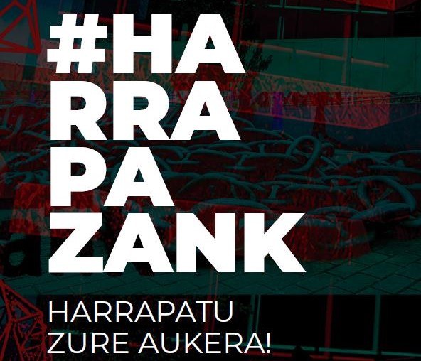 Gazteek aisialdian euskara erabiltzea helburu duen 'Harrapazank' programa antolatu dute Bilbon Gazteek aisialdian euskara erabiltzea helburu duen 'Harrapazank' programa antolatu dute Bilbon