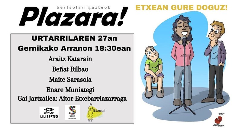 Gernika-Lumon izango da Plazara! ekimenaren lehen saioa Gernika-Lumon izango da Plazara! ekimenaren lehen saioa