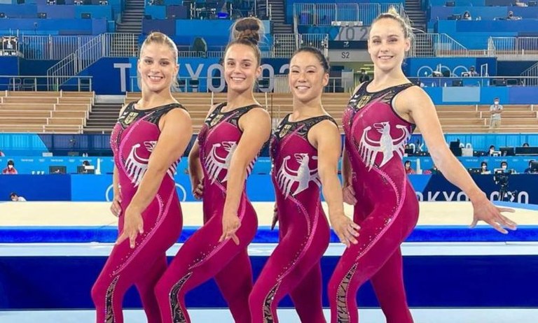 Gimnasta alemaniarrek emakumezko uniformearen sexualizazioa kritikatu dute Gimnasta alemaniarrek emakumezko uniformearen sexualizazioa kritikatu dute