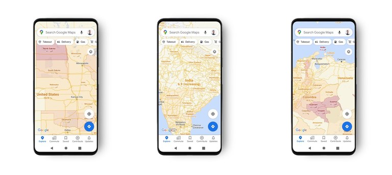 Google Maps-ek COVID-19 kasuen dentsitatea erakutsiko du Google Maps-ek COVID-19 kasuen dentsitatea erakutsiko du
